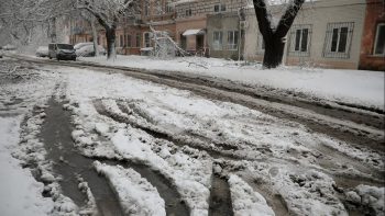 улица снежная каша1