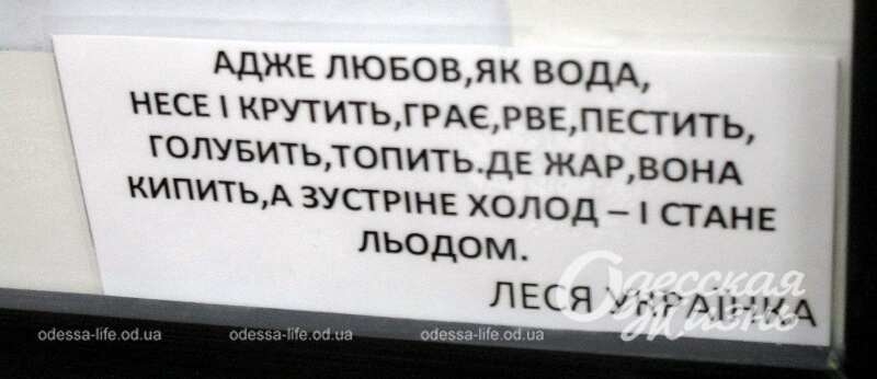 В Одессе представили выставку уникальных работ, посвященных жизни Леси Украинки