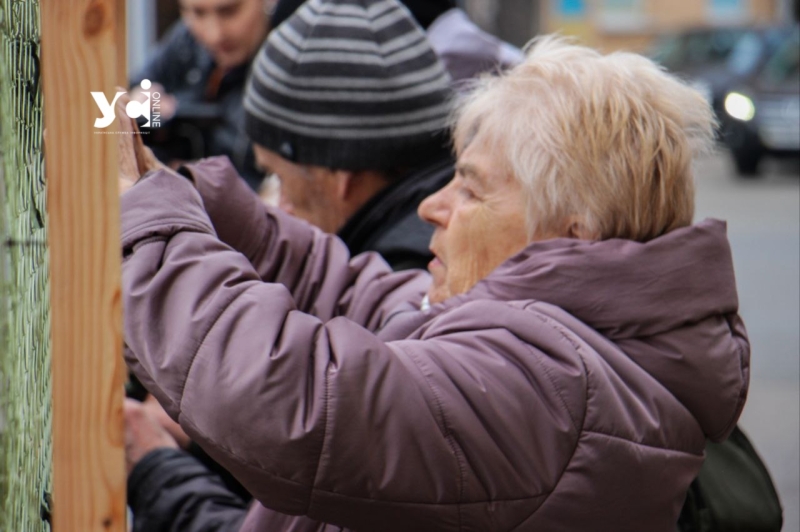 Одеські волонтери знову плели сітки під податковою службою (фото)