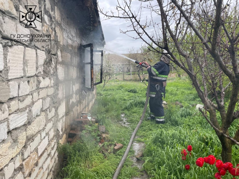 У селі виноробів під Одесою спалахнув житловий будинок (фото)