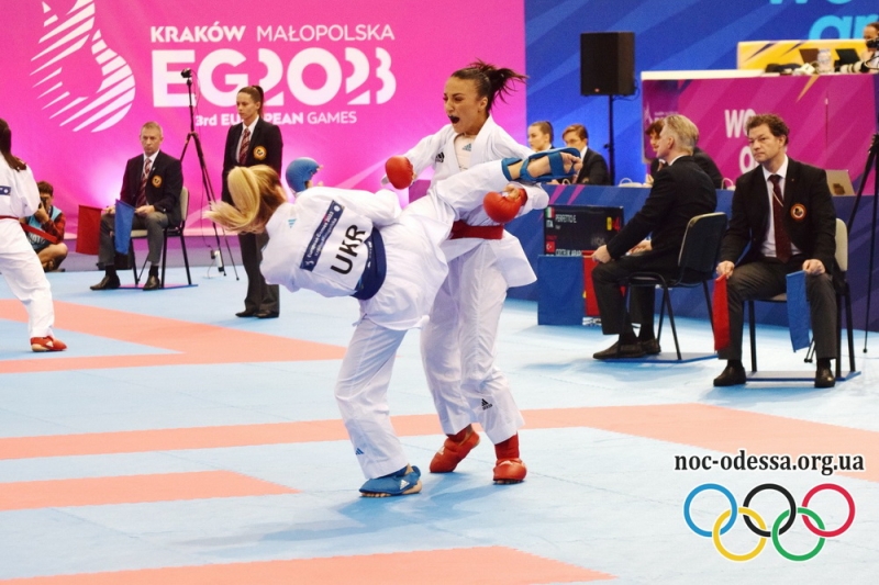 Одеситка Анжеліка Терлюга вийшла у півфінал з карате на Європейських іграх-2023 (фото)