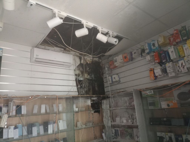 В городе Измаил горел магазин бытовой техники (фото)
