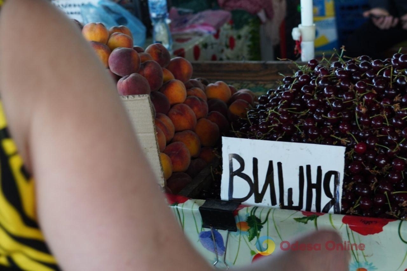 Вишня, персик и молодая морковь: субботние цены на одесском Привозе