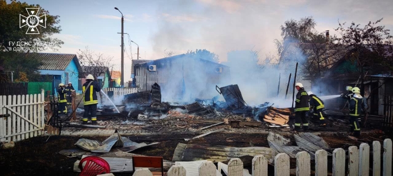 В Одесской области горела база отдыха
