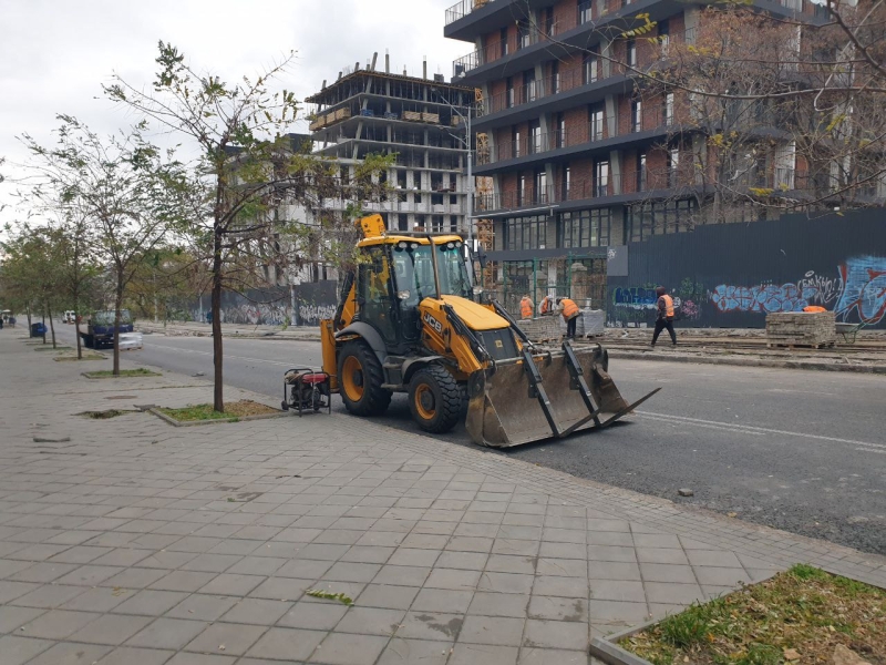 На узвозі Віталія Блажка розпочали підготовчі роботи для зняття колій (фото)